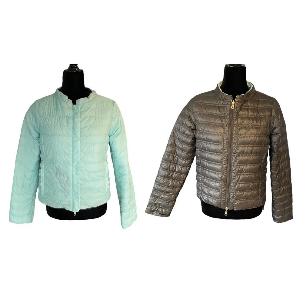 Duvetica Pure Goose New Down Reversible Jacket Coat size 44